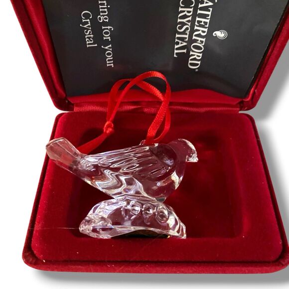 WATERFORD CRYSTAL 1996 12 DAYS OF CHRISTMAS TURTLE DOVE ORNAMENT MIB Collectible - Picture 7 of 7